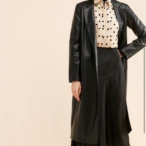 BB Dakota Leather Trench Coat